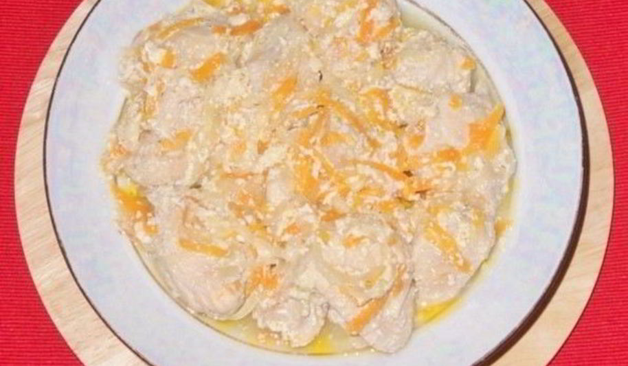 Рецепт быстрого сливочного гуляша из курицы