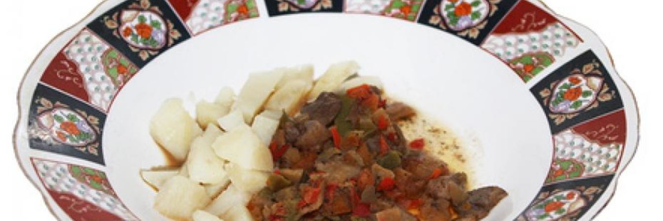 Грибной гуляш с картофелем