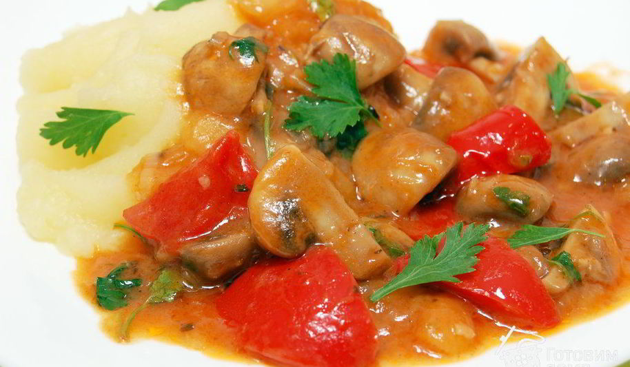 Рецепт грибного гуляша