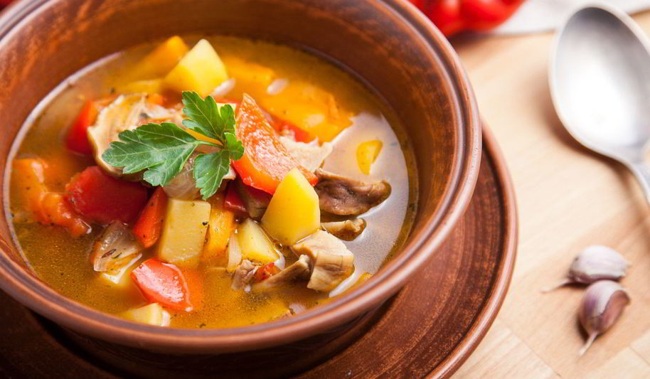 Рецепт грибного супа-гуляша