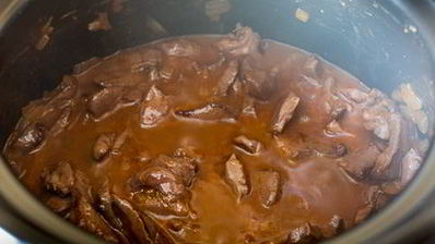 гуляш из говяжьего сердца