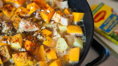 гуляш из индейки с тыквой