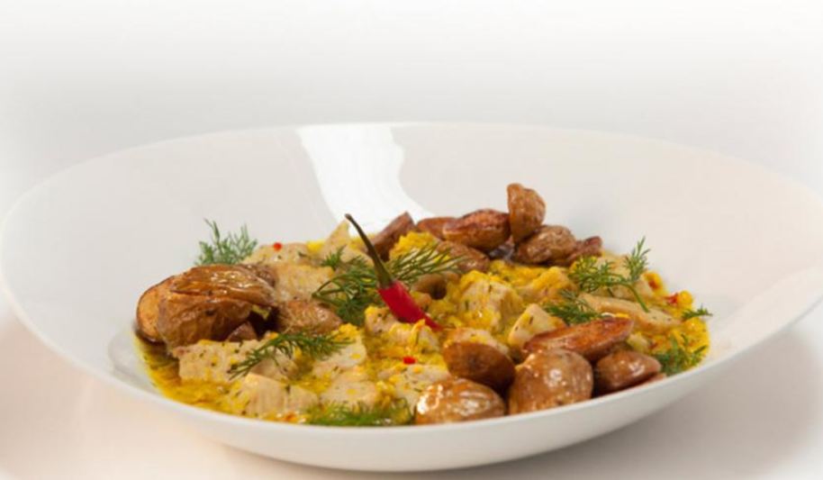 Рецепт гуляша из индейки в кукурузном соусе