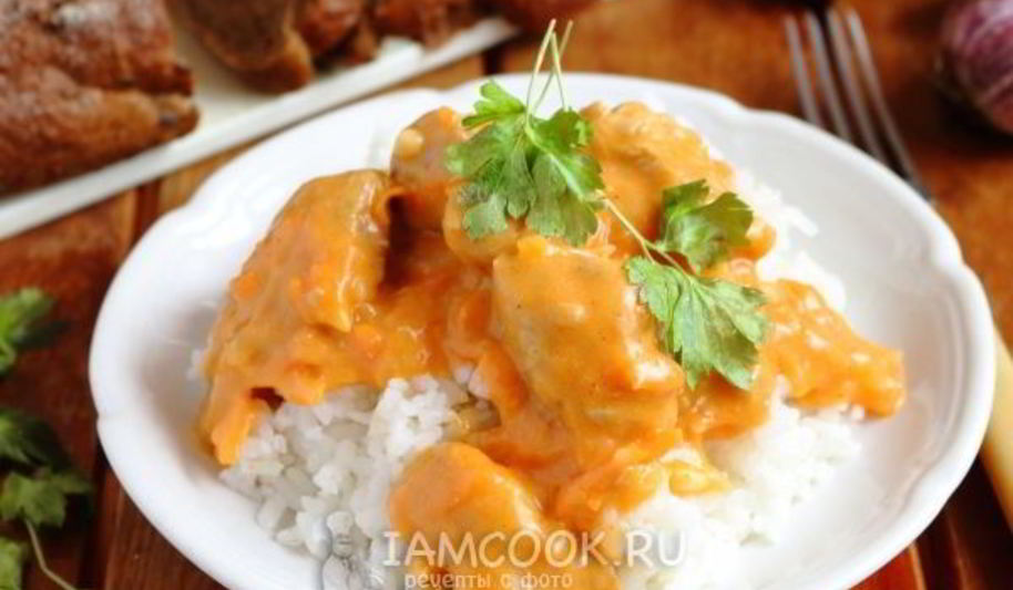 Рецепт гуляша из индейки в мультиварке