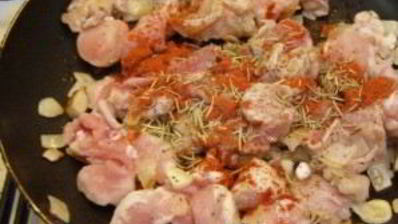 гуляш из кролика с подливкой