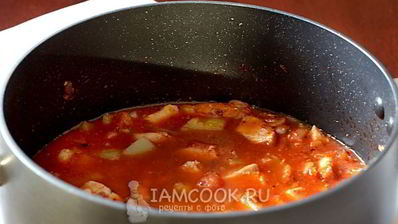 гуляш из куриного филе