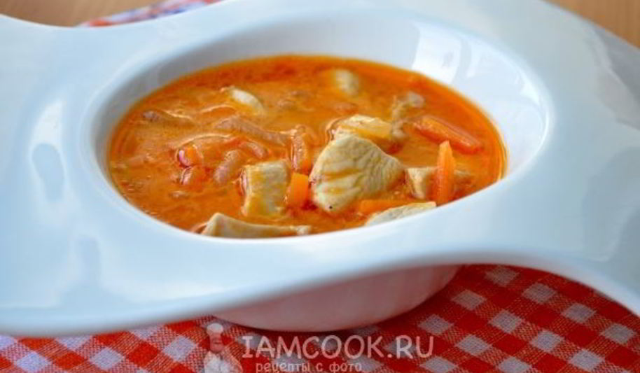 Рецепт гуляша из куриной грудки