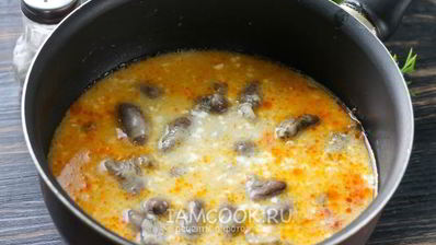 гуляш из куриных сердечек