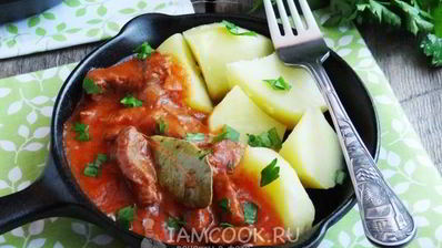 гуляш из лосятины