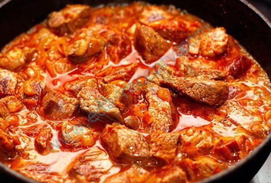 Гуляш из мяса бобра