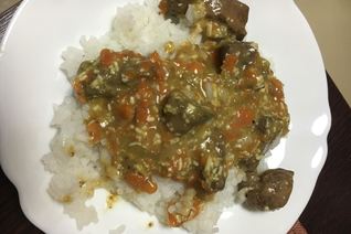 Гуляш из печени с сыром