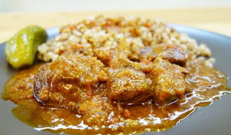 Рецепт гуляша из свинины на темном пиве