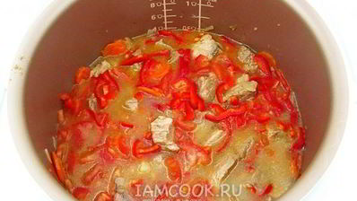 гуляш из свинины по-мадьярски в мультиварке