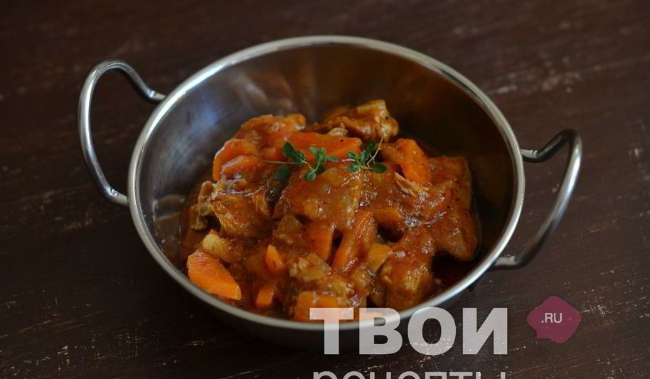 Рецепт гуляша из свинины в мультиварке