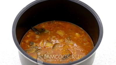 гуляш из свиного сердца