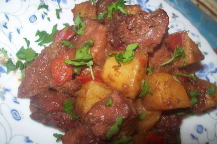 Гуляш по-немецки с перцем