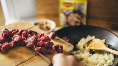 гуляш с лесными грибами