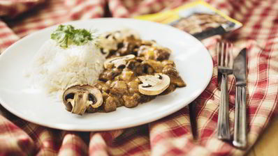 гуляш с лесными грибами