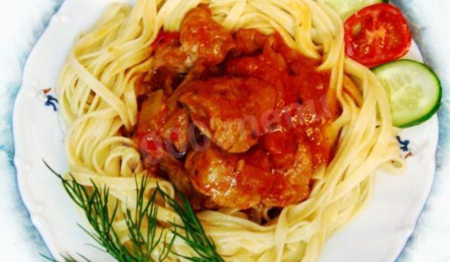 Рецепт гуляша с овощами