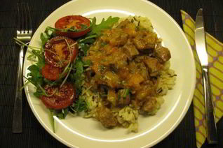 Гуляш с рисом