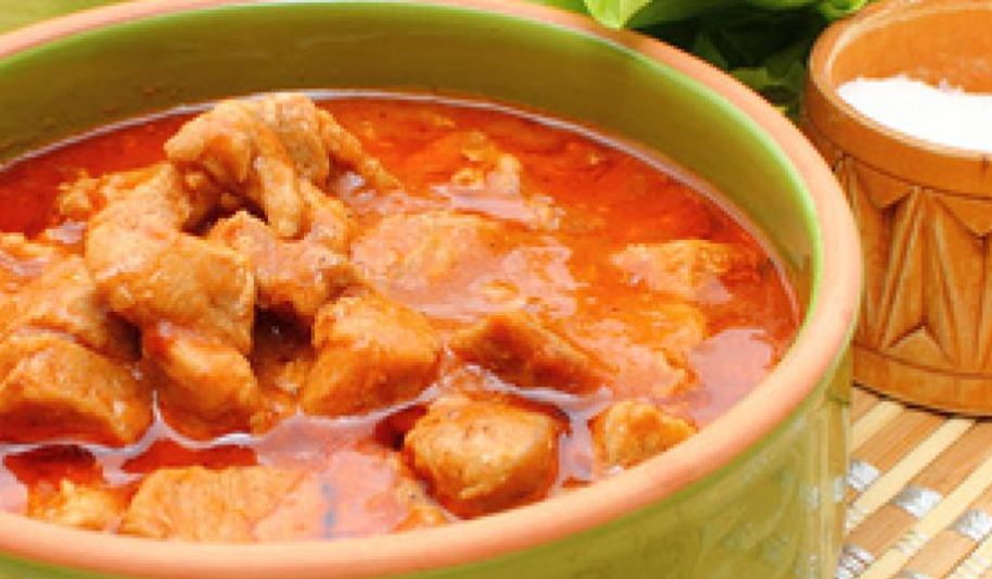 Рецепт мясного гуляша из свинины