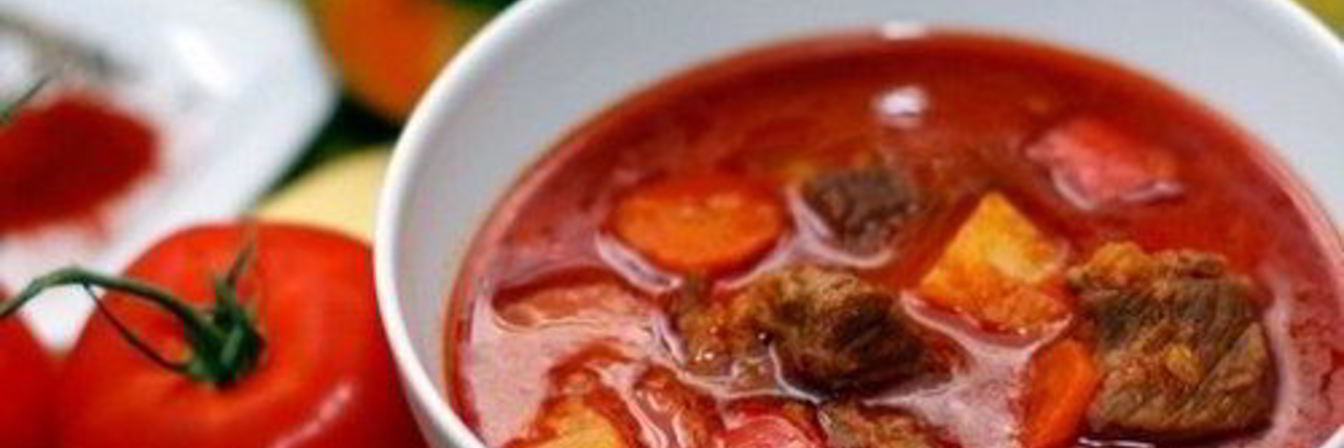 Суп-гуляш из говядины с картофелем по-закарпатски