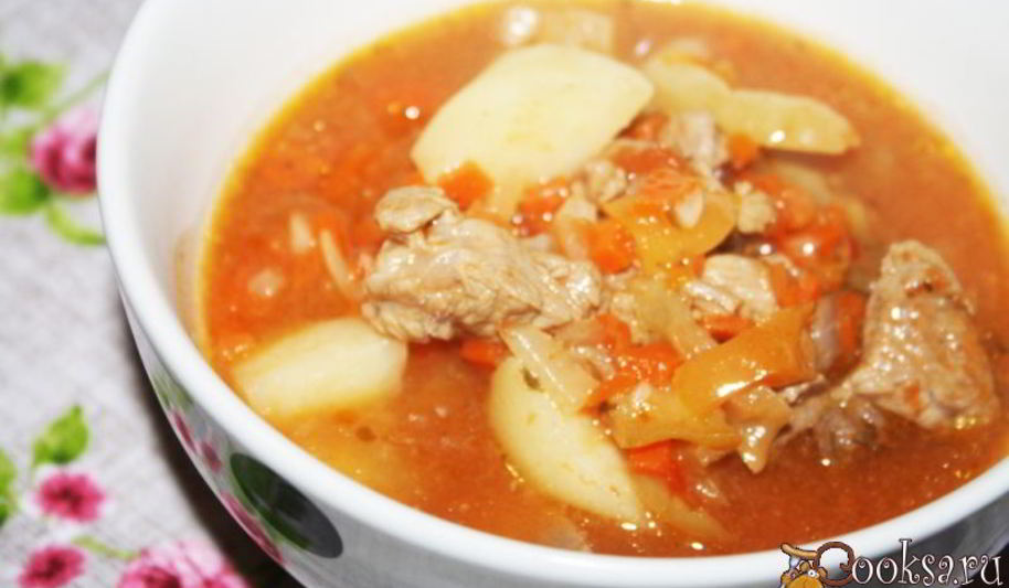 Рецепт супа-гуляша с индейкой