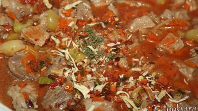 суп-гуляш с индейкой