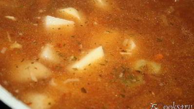 суп-гуляш с индейкой