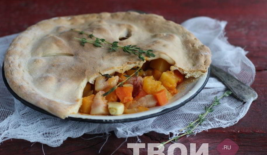 Рецепт тыквенного гуляша с беконом