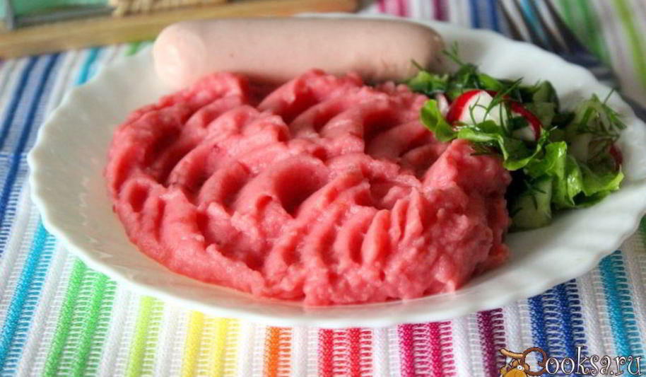 Рецепт картофельно-свекольного пюре