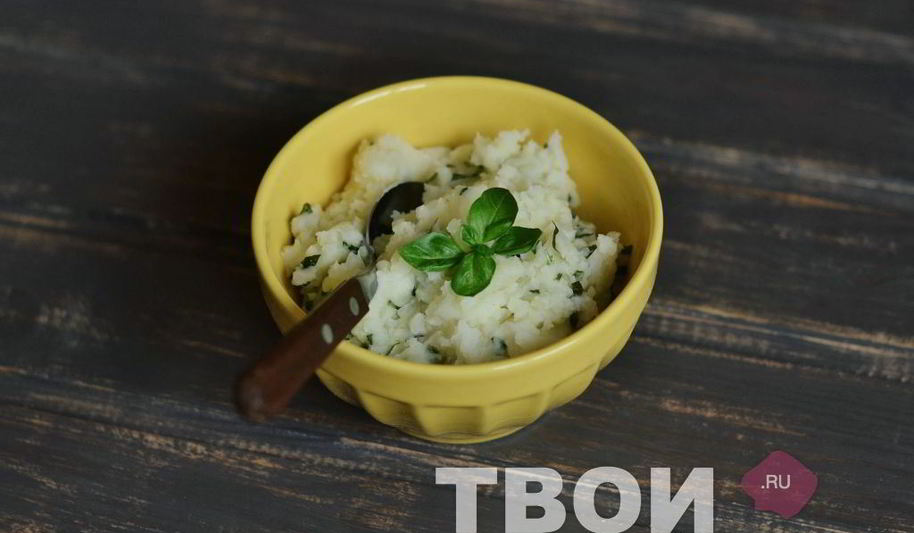 Рецепт картофельного пюре с чесноком и базиликом