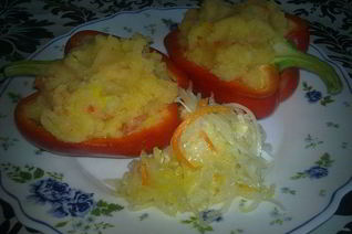 Картофельное пюре с перцами