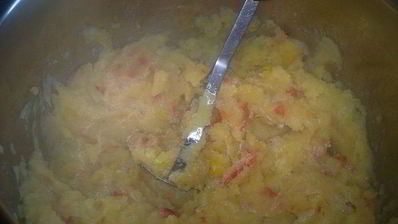 картофельное пюре с перцами