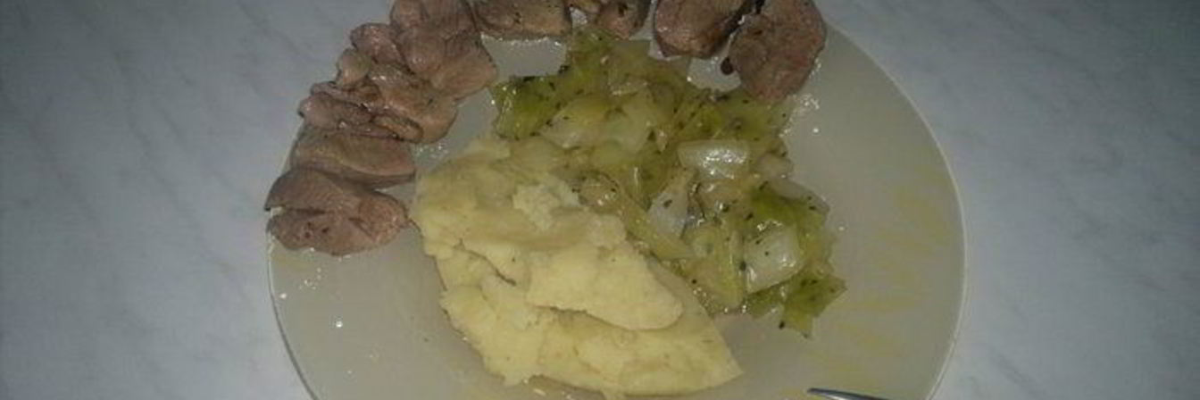 Картофельное пюре с травами и чесноком