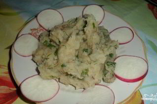 Картофельное пюре с тушенкой