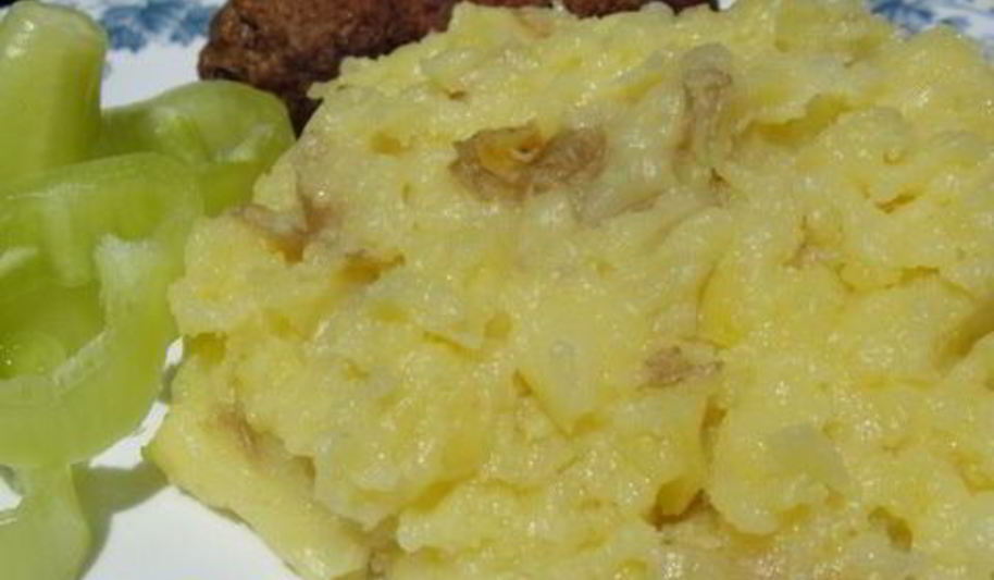 Рецепт картофельного пюре с твердым сыром