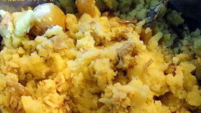 картофельное пюре с твердым сыром