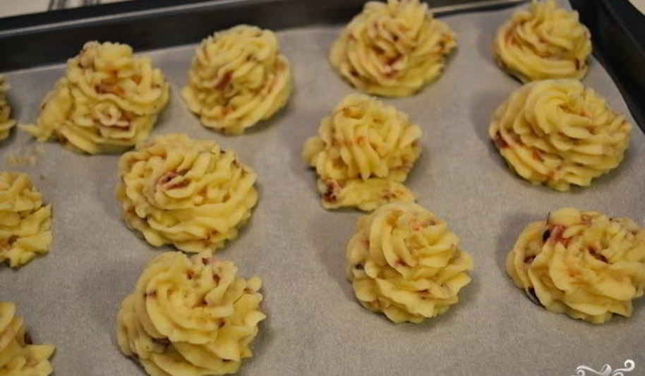 Рецепт картофельного пюре с ветчиной