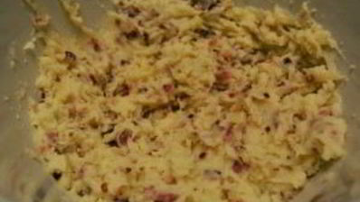 картофельное пюре с ветчиной