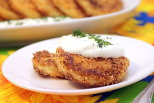 Картофельные котлеты с сыром