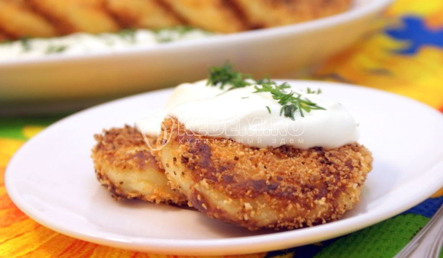 Рецепт картофельных котлет с сыром