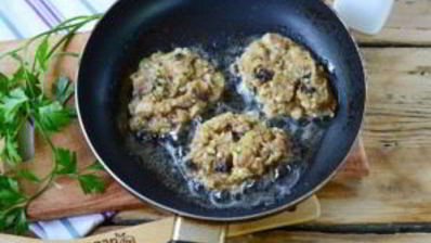 котлеты из кабачков с грибами