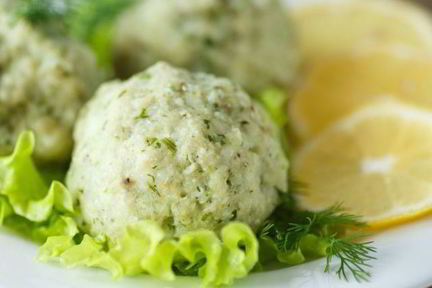 Котлеты из кабачков с рыбой