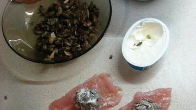 котлеты по-киевски с сыром и грибами