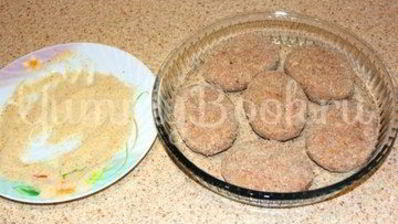 котлеты под сырным соусом