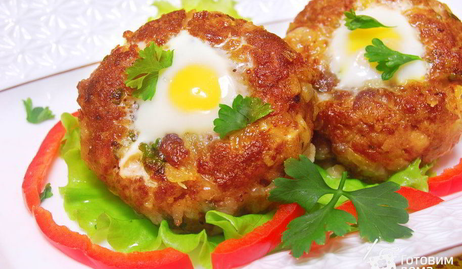 Рецепт котлет с перепелиными яйцами павлиний глаз
