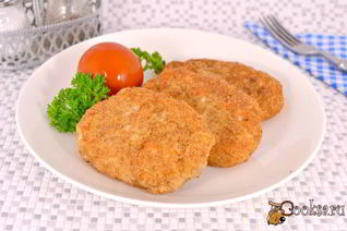 Куриные котлеты с капустой и гречневыми хлопьями