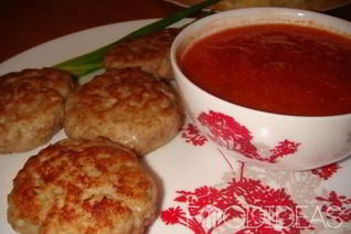 Куриные котлеты с овсяными хлопьями