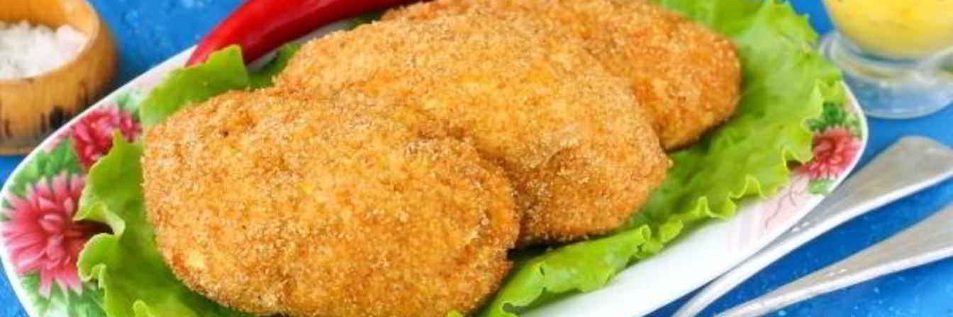 Куриные котлеты с сыром в духовке